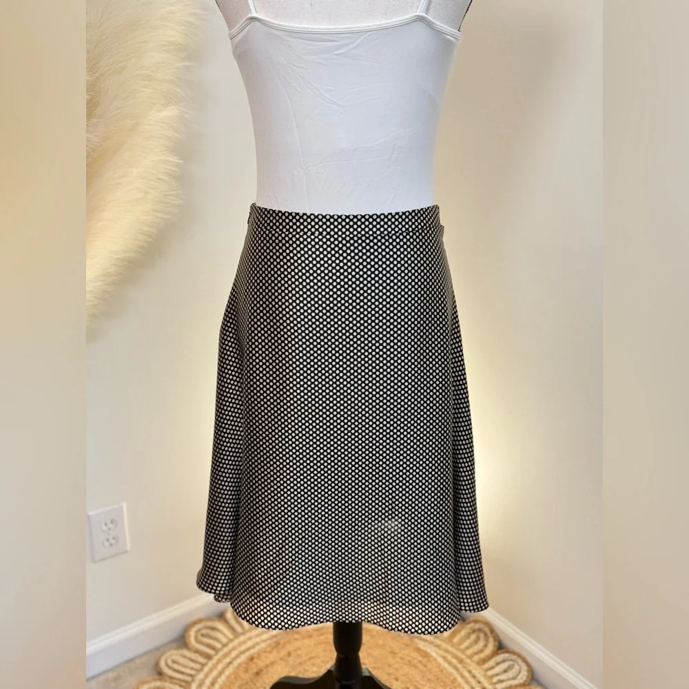 🌾 Milly Silk Polka Dot‎ A-Line Skirt